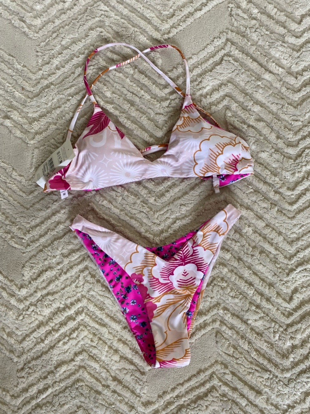 Maaji✨Garden Party Reversible Two-Piece Cheeky Swimsuit